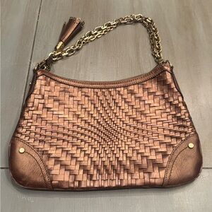 Cole Haan Metallic Village Weave Purse